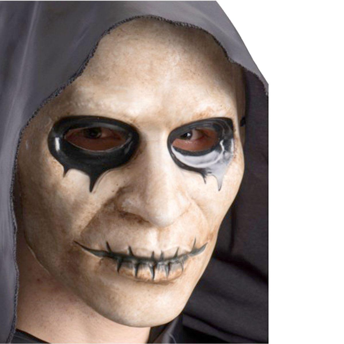 Maschera viso pvc zombie bocca cucita