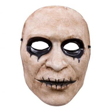Maschera viso pvc zombie bocca cucita
