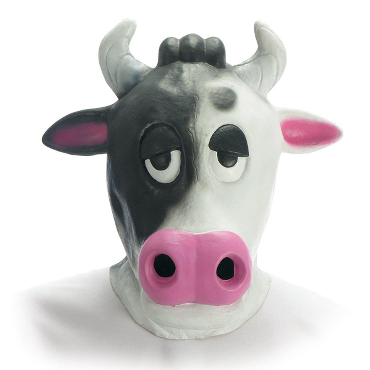 Maschera viso pvc lattice mucca