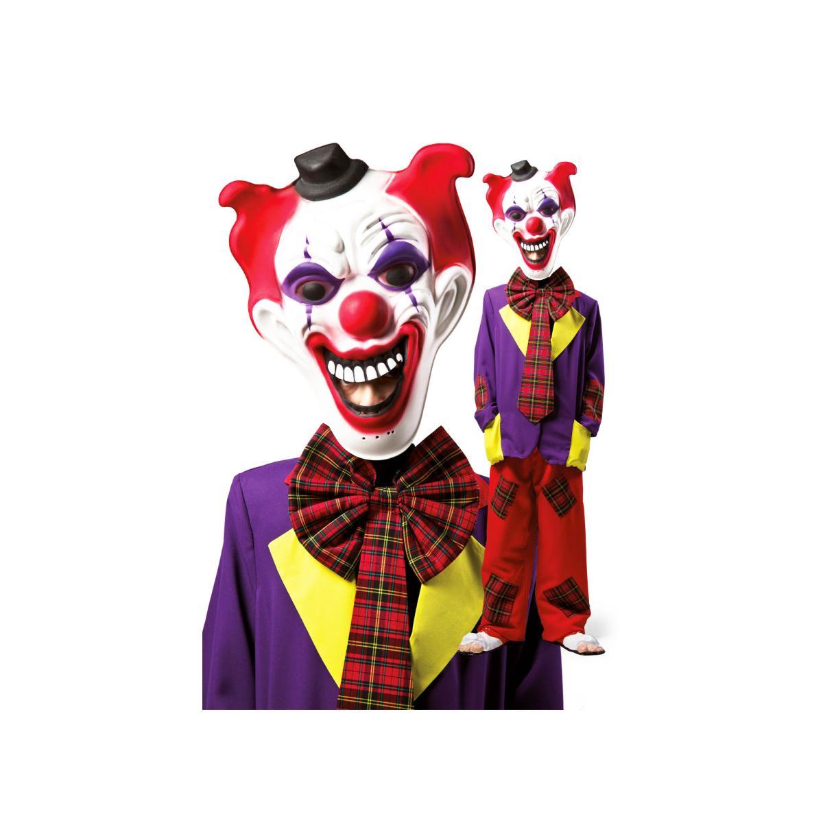Maschera viso pvc horror clown gigante