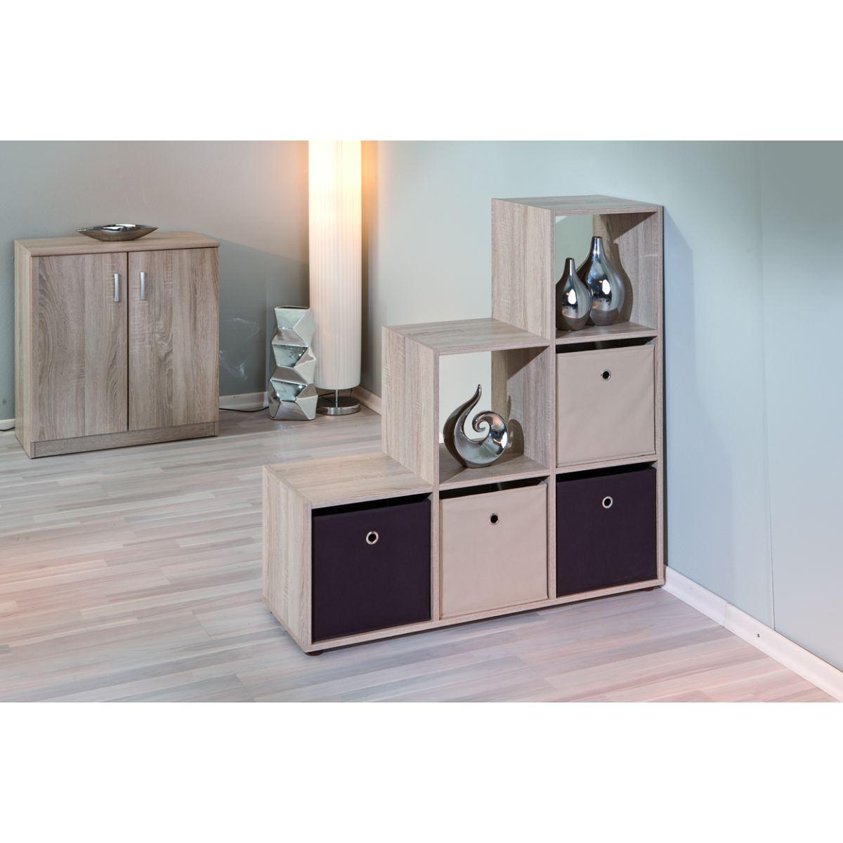 Cestino cubo beige 32 x 32 x 31 cm