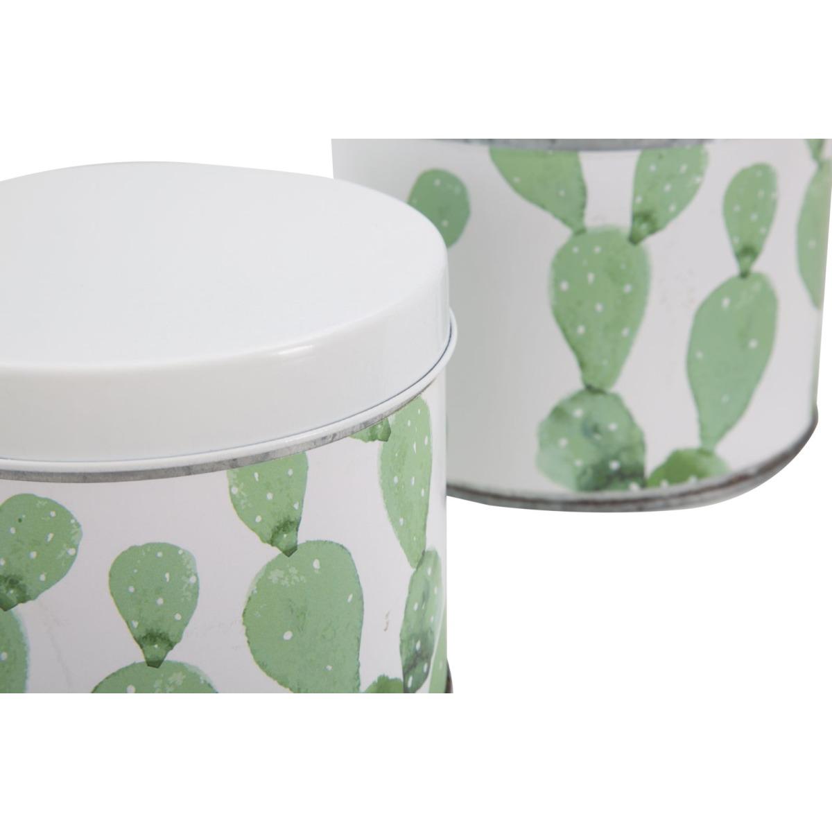 Cofanetti in latta cactus Set 3 pz