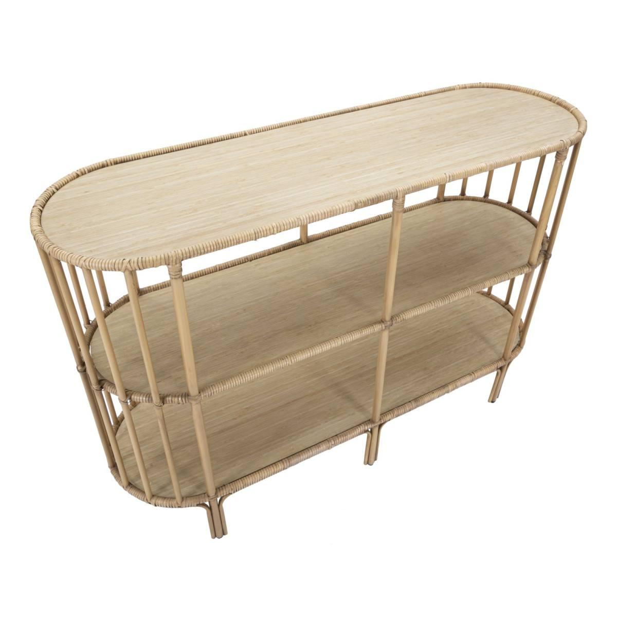 Consolle panama 3 ripiani 120 x 37,5 x 80 cm