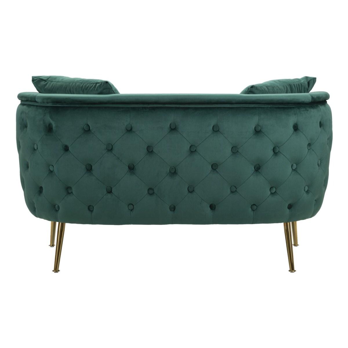 Divanetto bucarest verde 127 x 74 x 73 cm