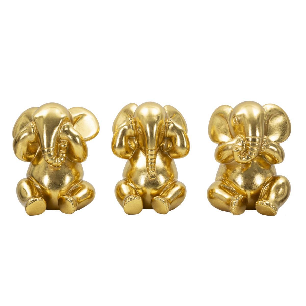 Elefante non vedo non sento non parlo Set 3 pz