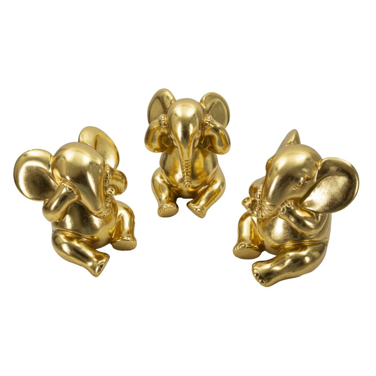 Elefante non vedo non sento non parlo Set 3 pz