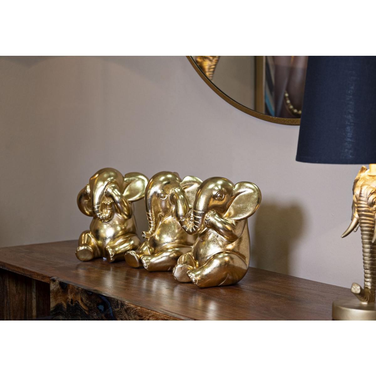 Elefante non vedo non sento non parlo Set 3 pz