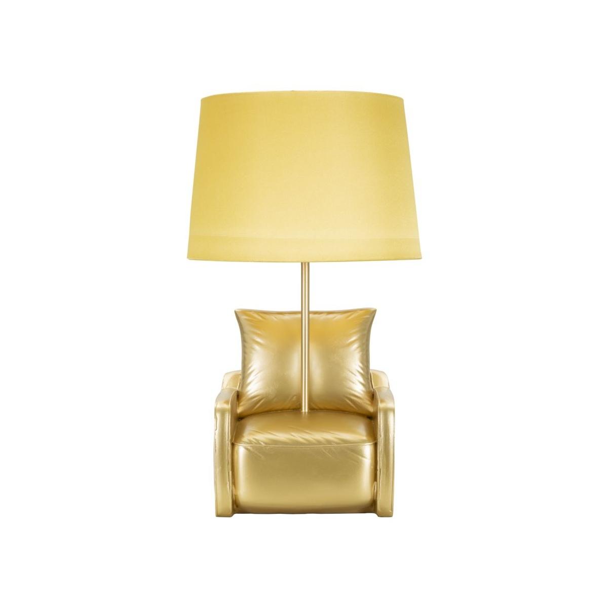 Lampada tavolo midcentury gialla