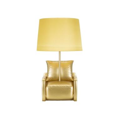 Lampada tavolo midcentury gialla