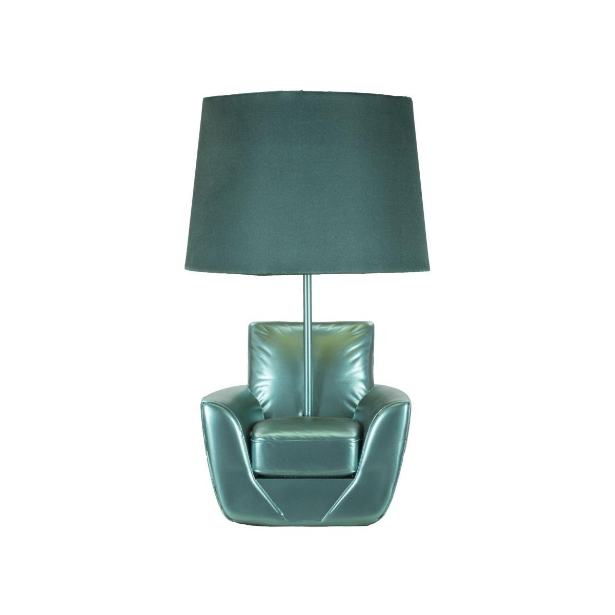 Lampada tavolo midcentury turchese