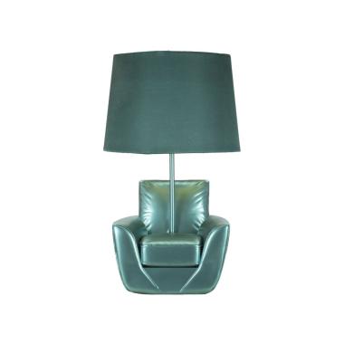 Lampada tavolo midcentury turchese