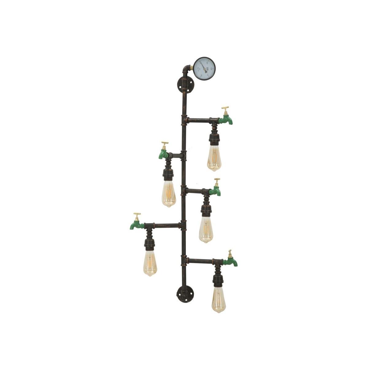 Lampada muro manhattan 5 luci 50 x 30 x 105 cm