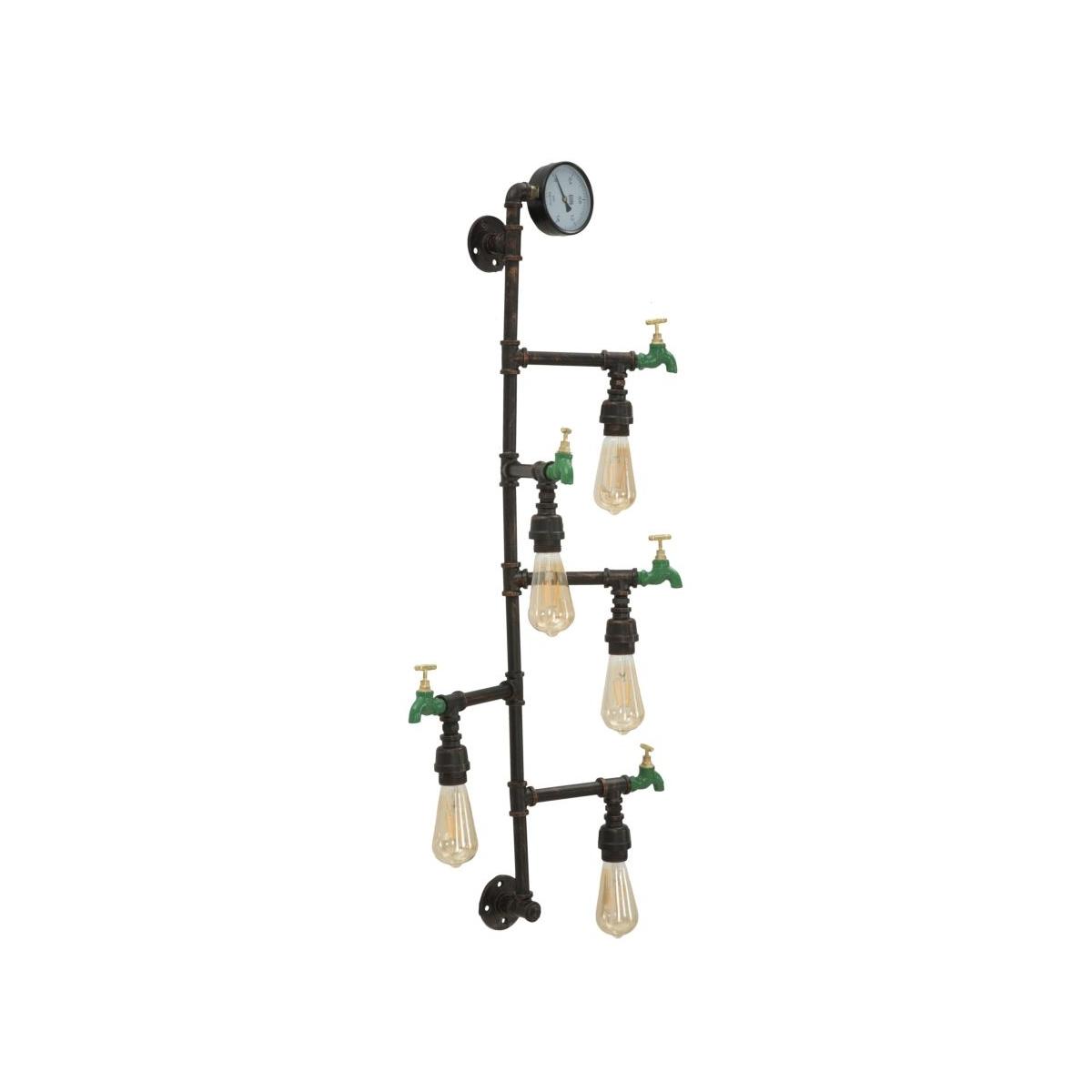Lampada muro manhattan 5 luci 50 x 30 x 105 cm
