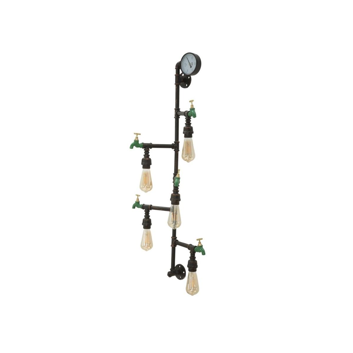 Lampada muro manhattan 5 luci 50 x 30 x 105 cm
