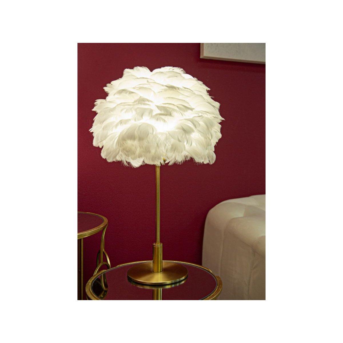 Lampada tavolo ball feather