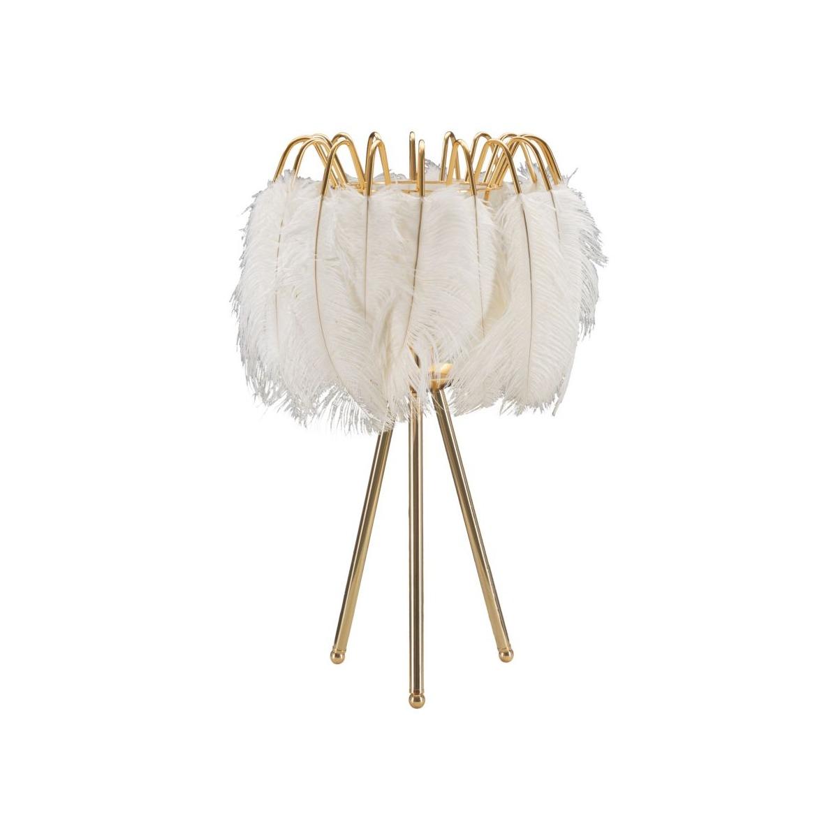 Lampada tavolo feather stand