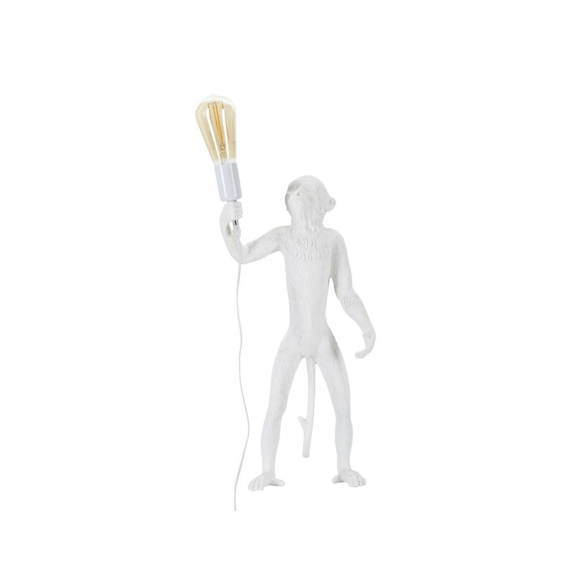 Lampada tavolo monkey bianco 26 x 34 x 55 cm