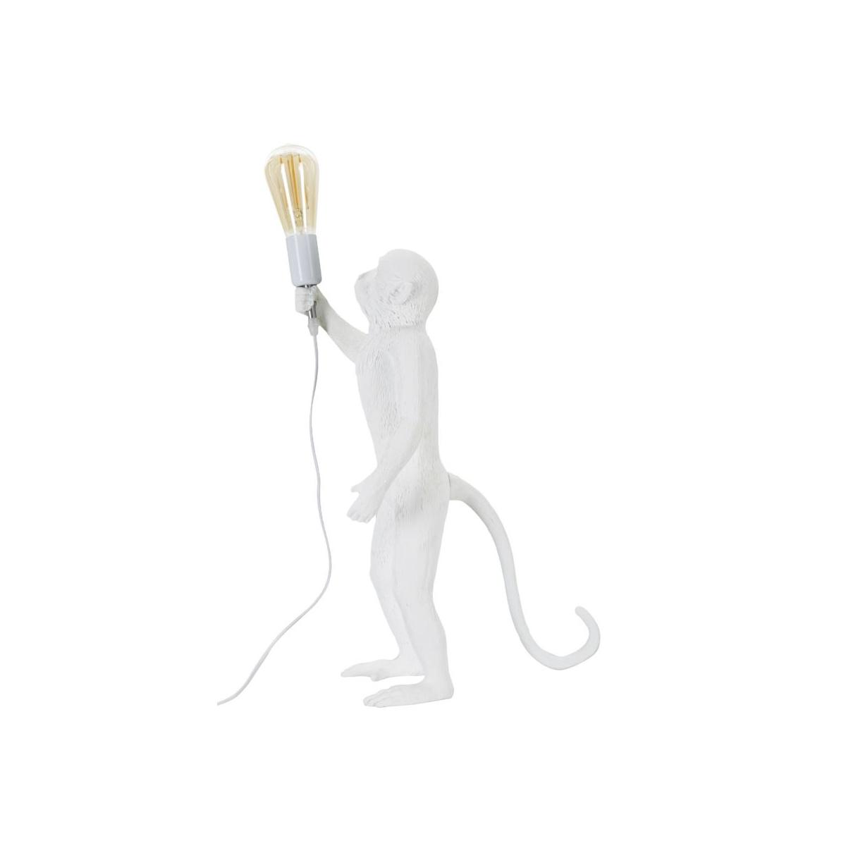 Lampada tavolo monkey bianco 26 x 34 x 55 cm