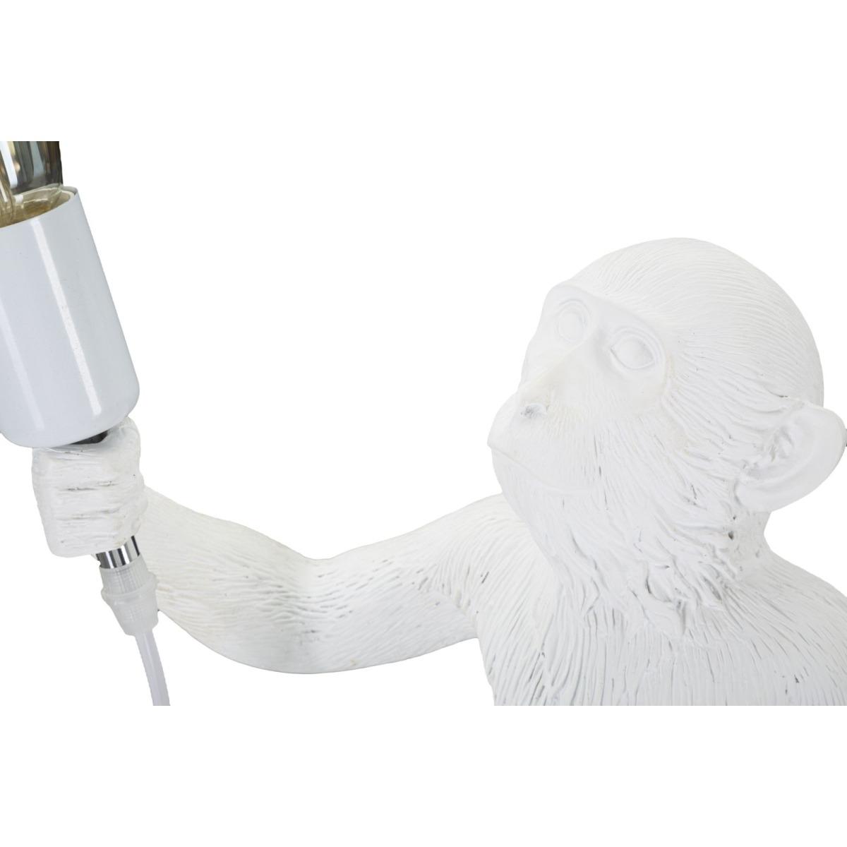 Lampada tavolo monkey bianco 26 x 34 x 55 cm