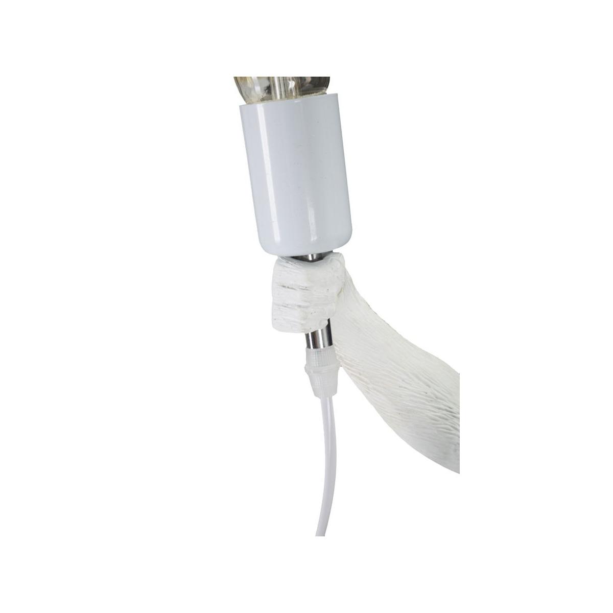 Lampada tavolo monkey bianco 26 x 34 x 55 cm