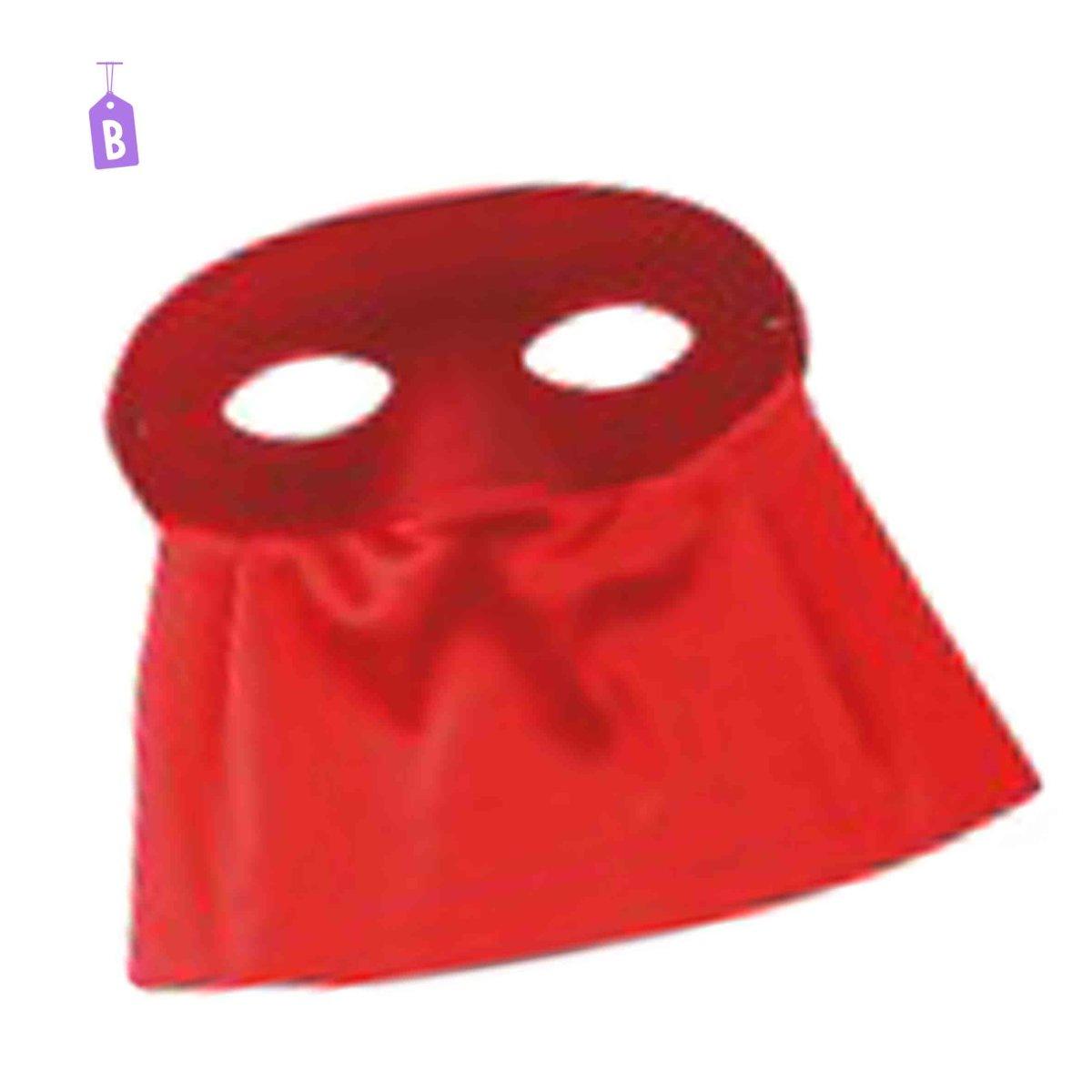 Maschera viso domino tessuto scamosciato bautta 3 colori