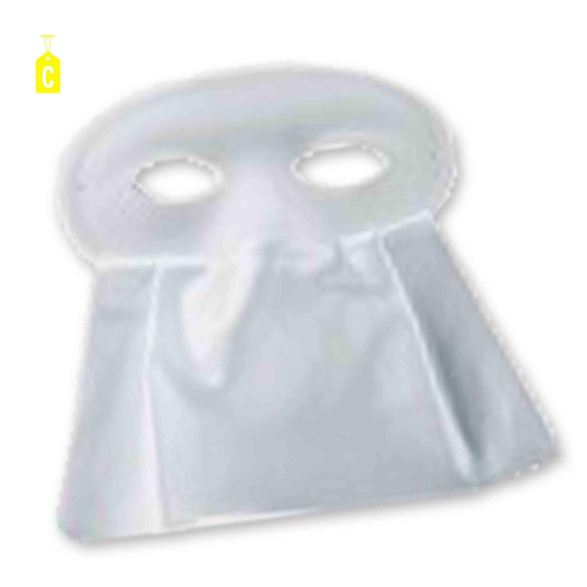 Maschera viso domino tessuto scamosciato bautta 3 colori
