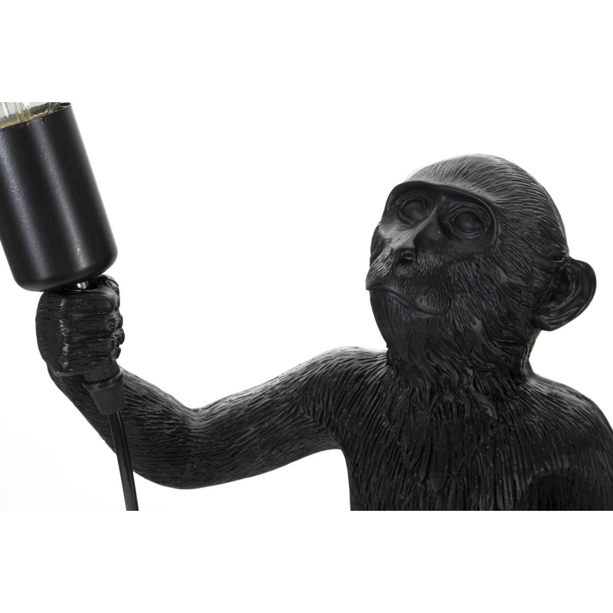 Lampada tavolo monkey nero 26 x 34 x 55 cm
