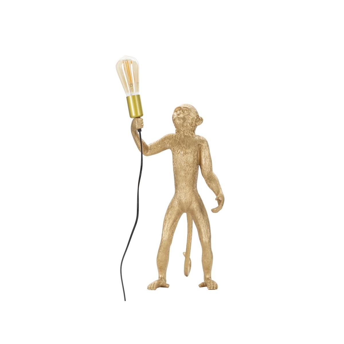 Lampada tavolo monkey oro 26 x 34 x 55 cm