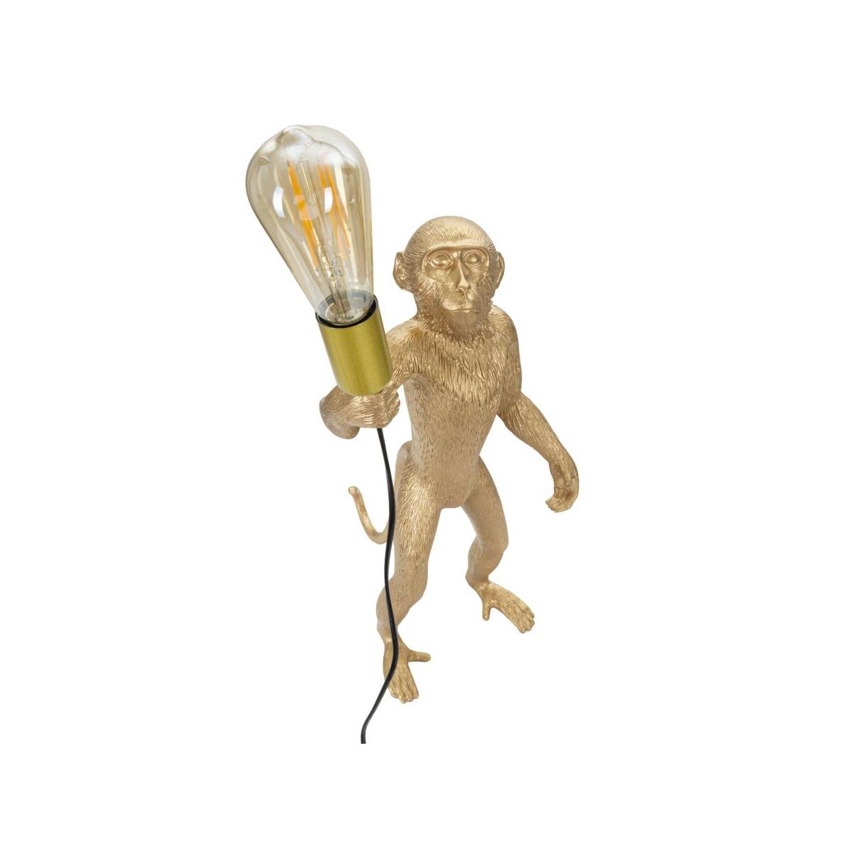 Lampada tavolo monkey oro 26 x 34 x 55 cm