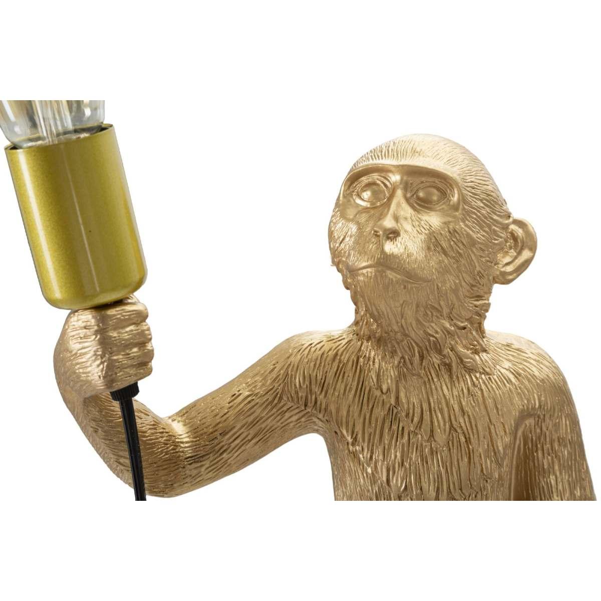 Lampada tavolo monkey oro 26 x 34 x 55 cm