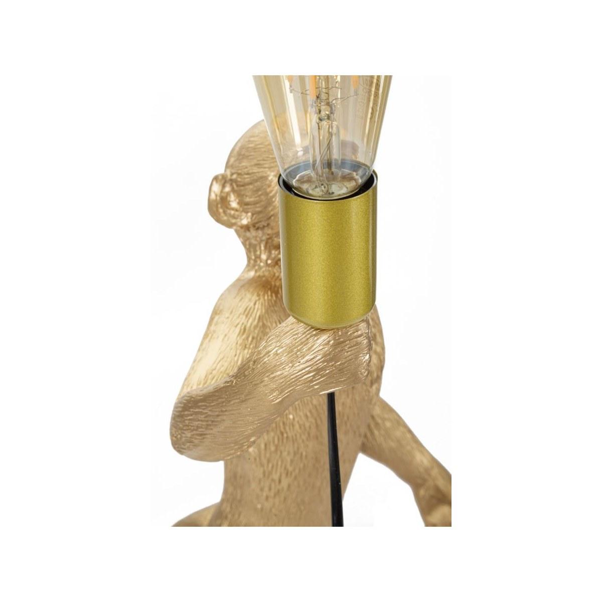 Lampada tavolo monkey oro 26 x 34 x 55 cm