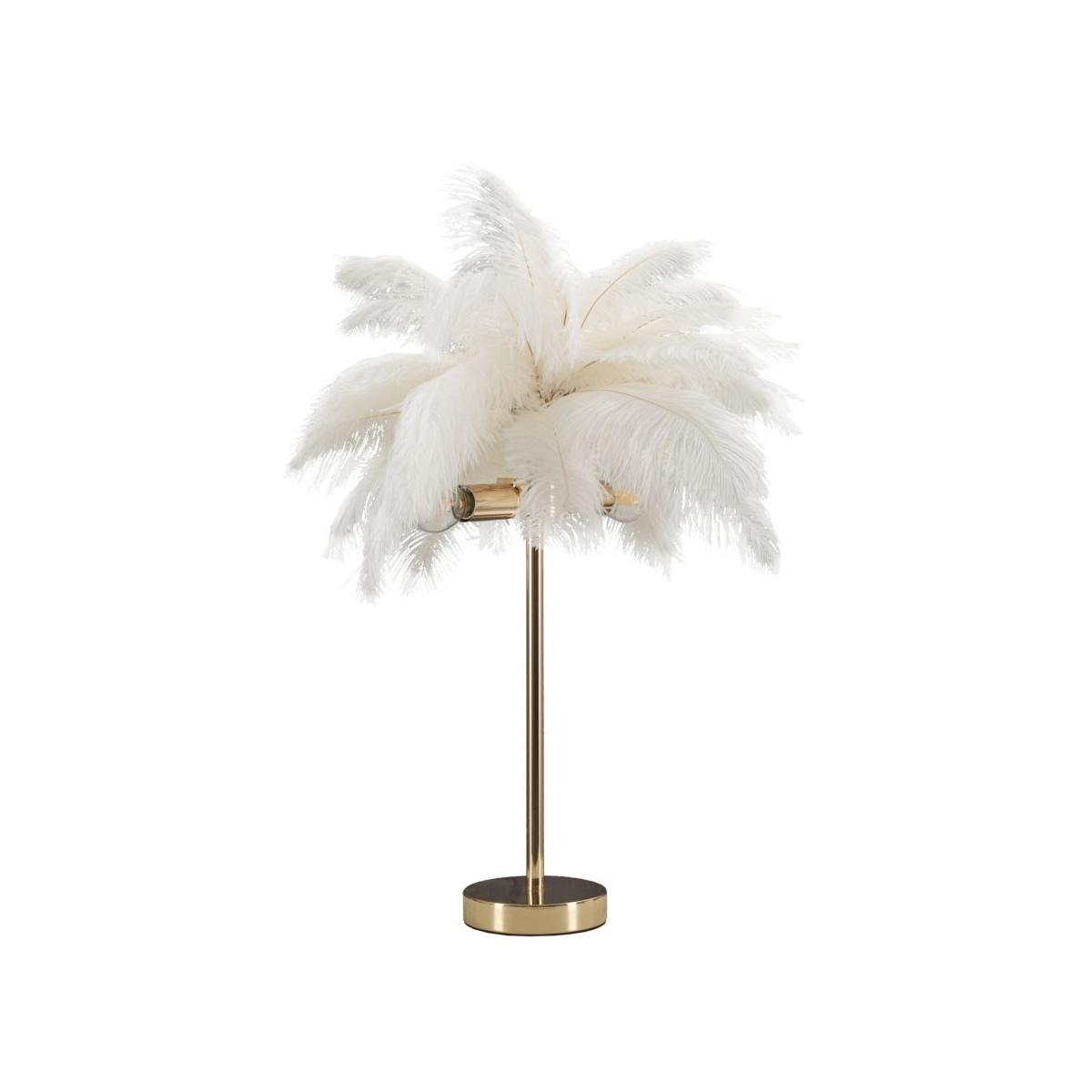 Lampada da tavolo palm bianca