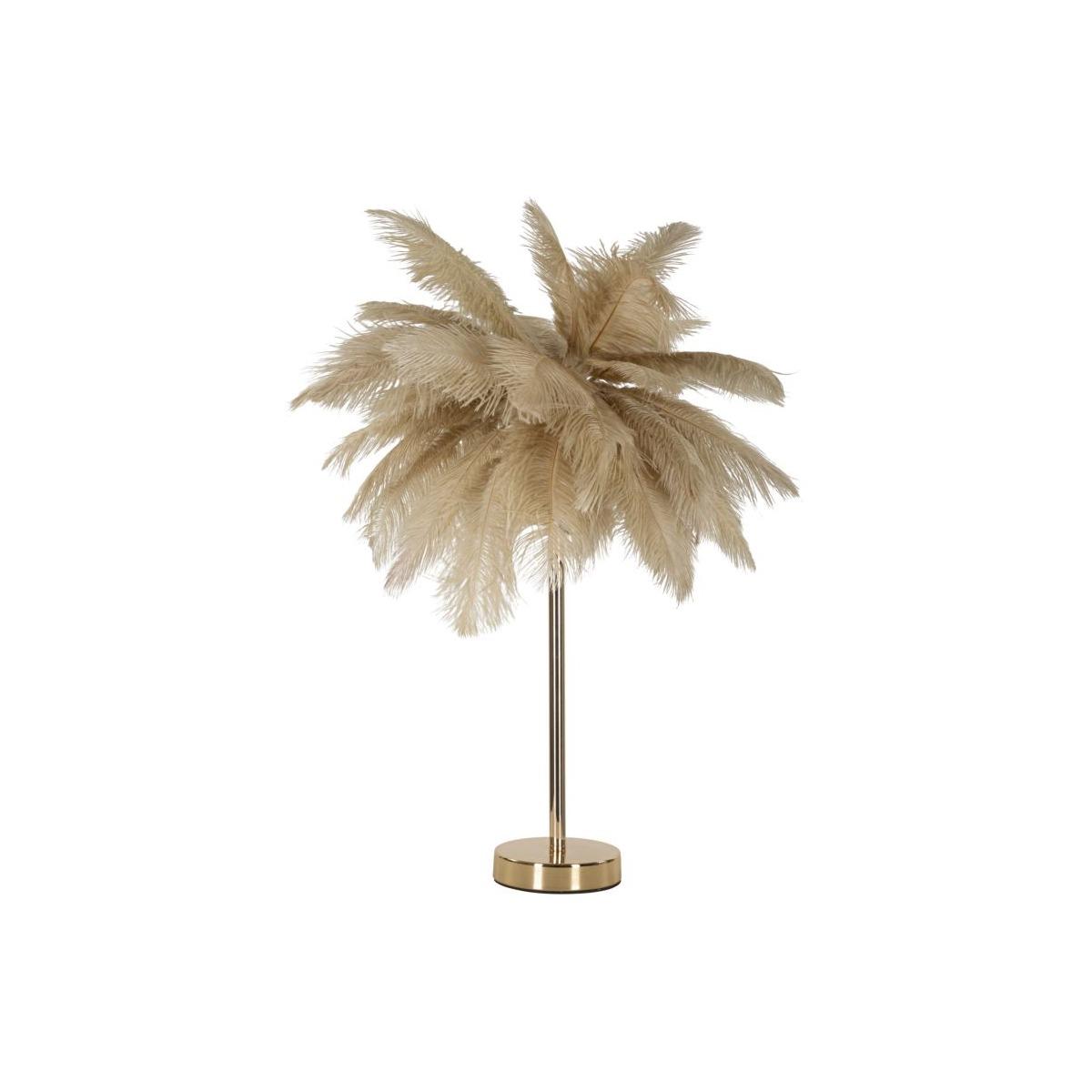 Lampada da tavolo palm cammello
