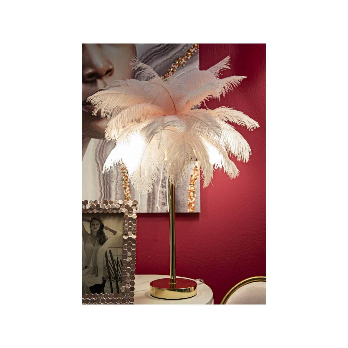 Lampada tavolo palm rosa