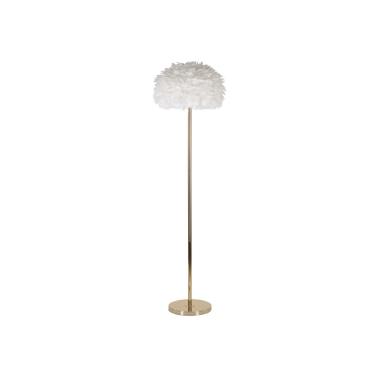 Lampada terra feathers slim bianca