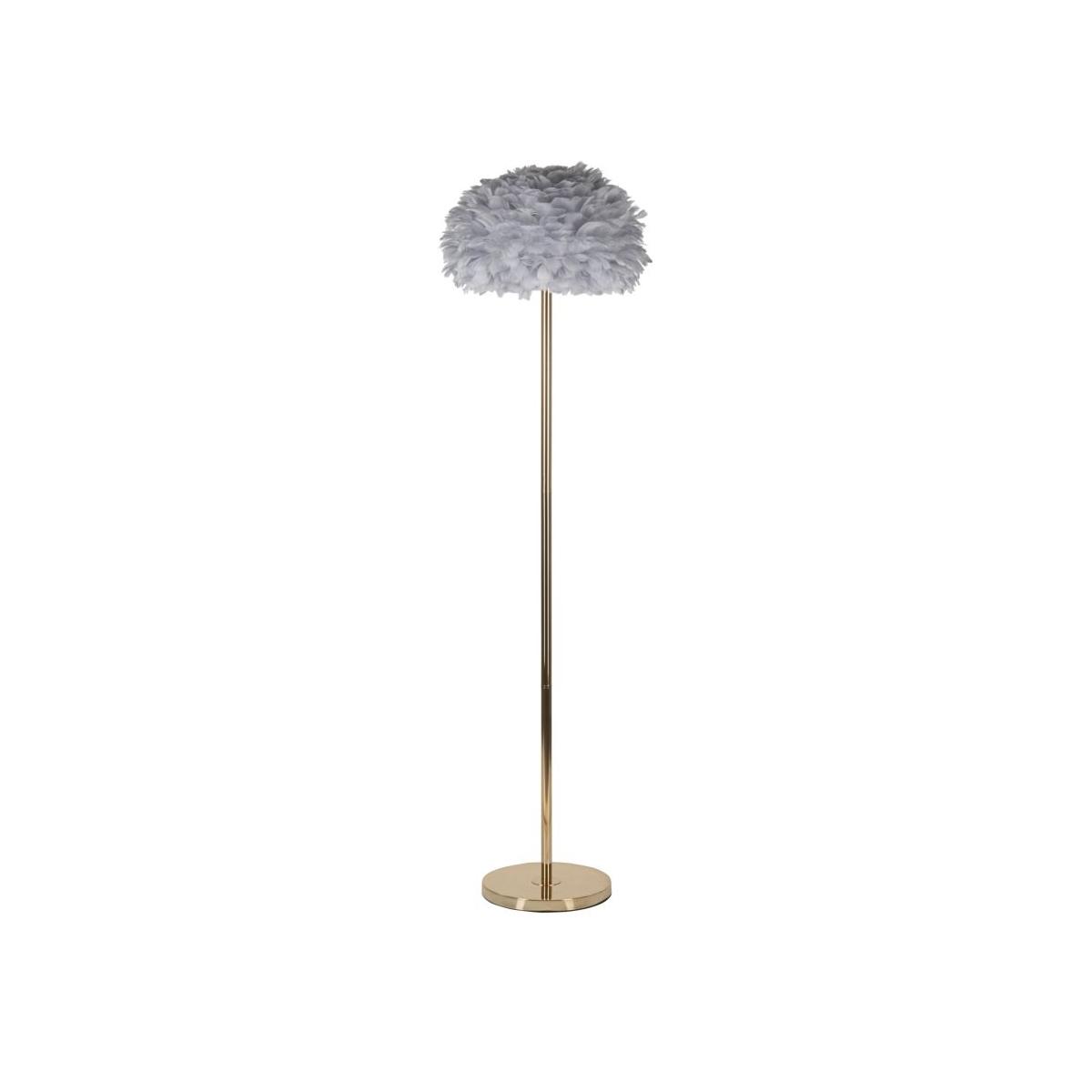 Lampada da terra feathers slim grigia