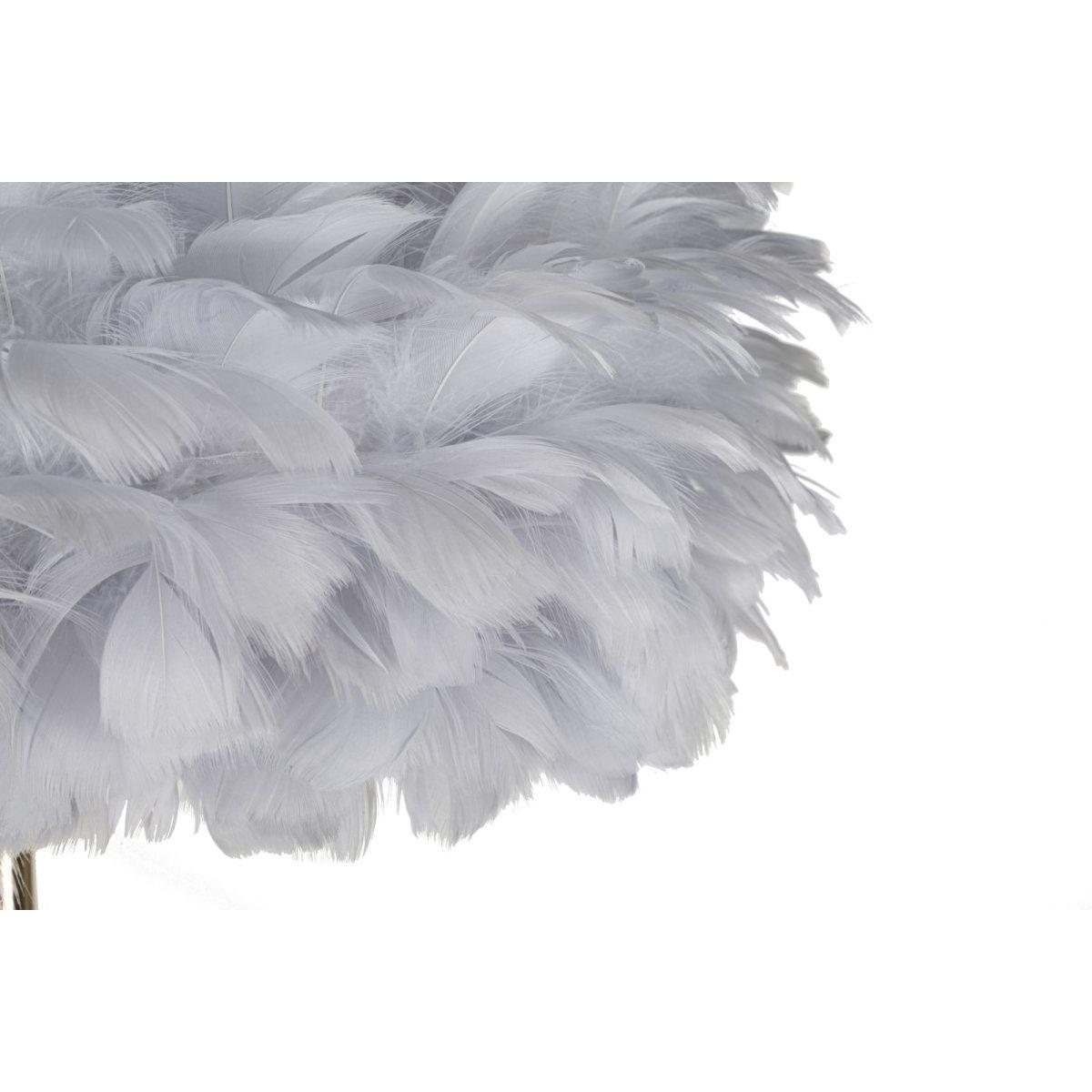 Lampada da terra feathers slim grigia