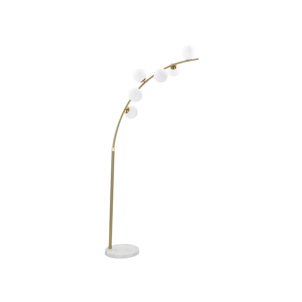 Lampada da terra glamy arc 6 luci 130 x 45 x 220 cm
