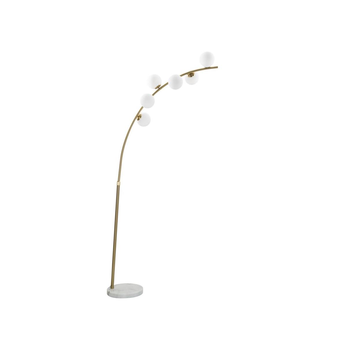 Lampada da terra glamy arc 6 luci 130 x 45 x 220 cm