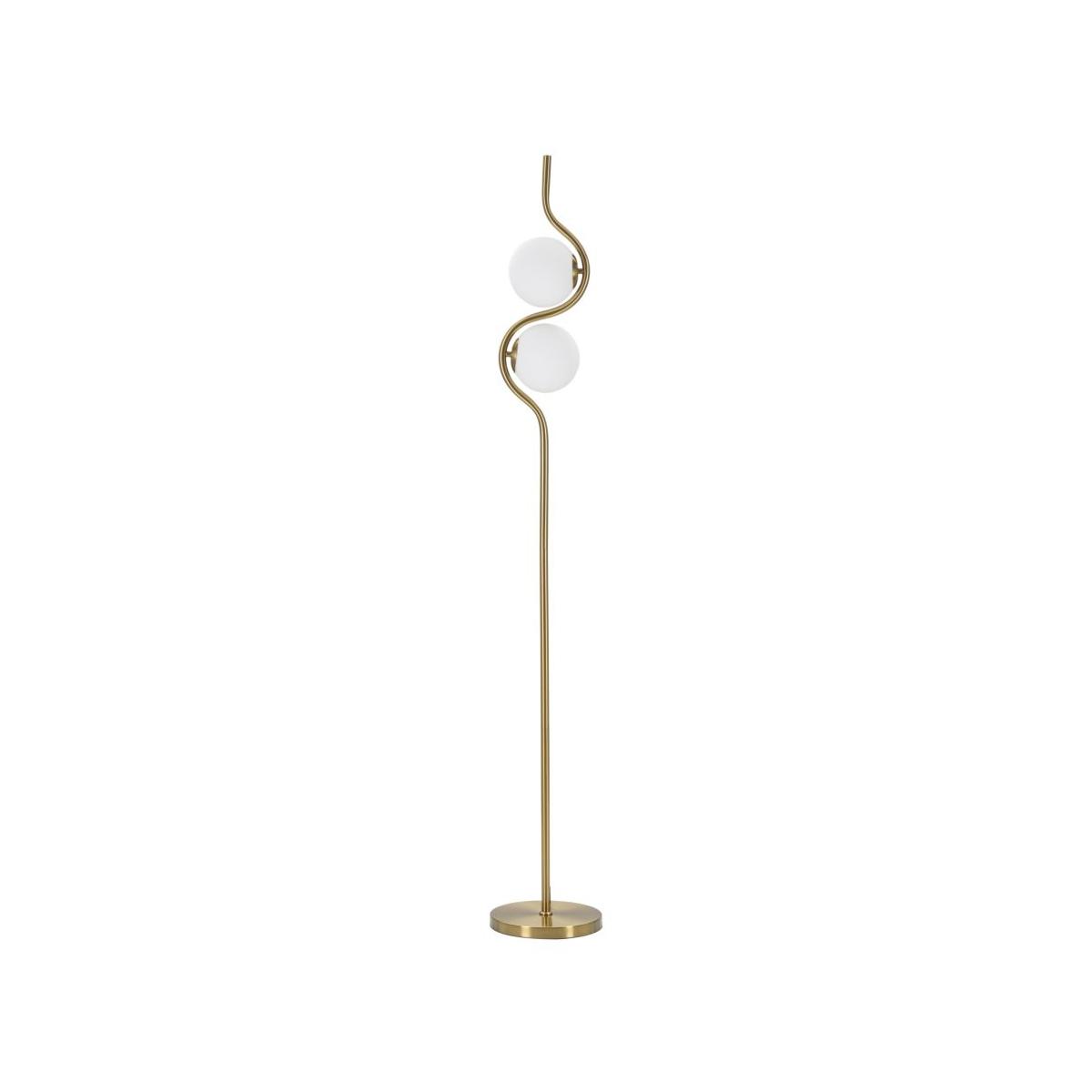 Lampada terra glamy 2 luci modello s