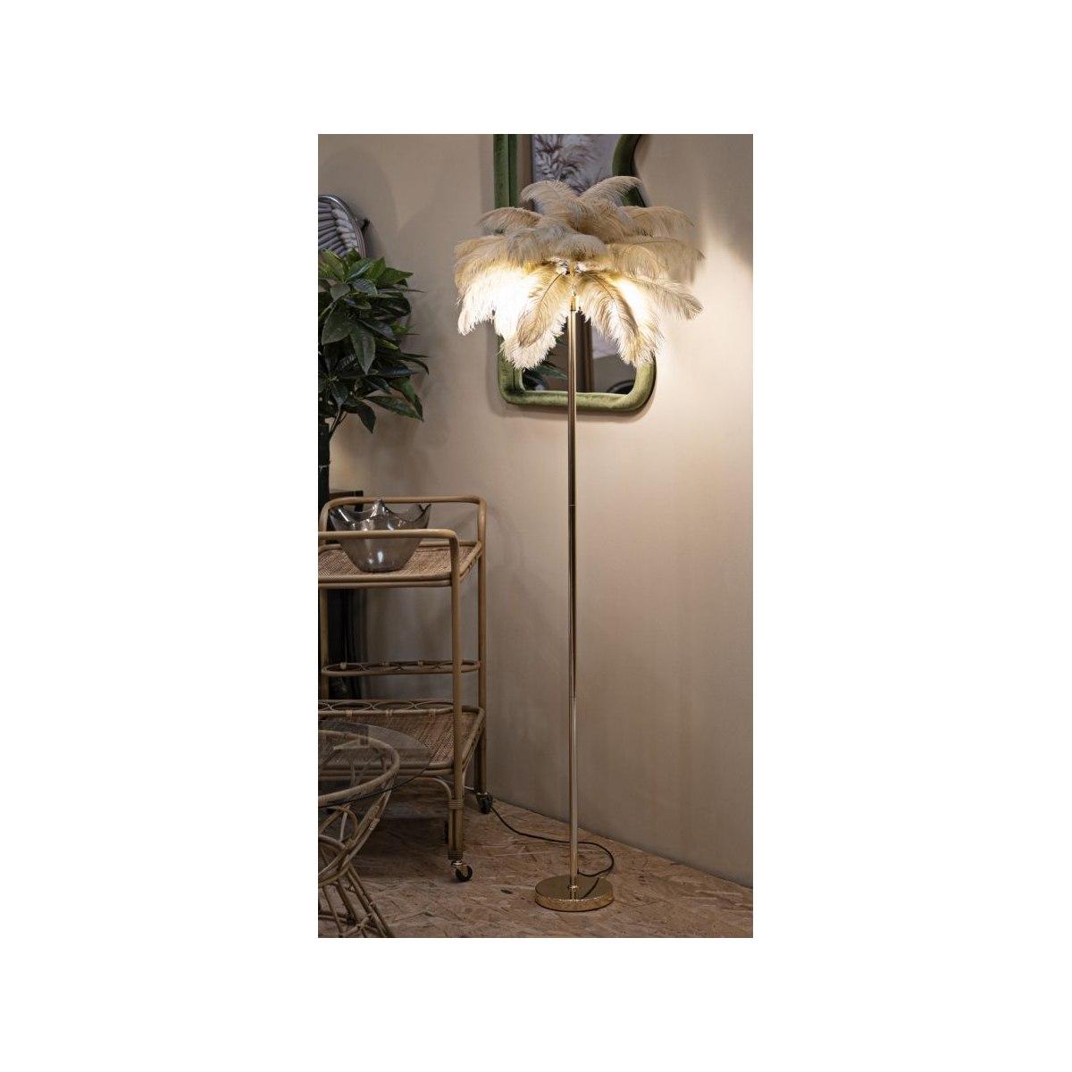 Lampada da terra palm cammello