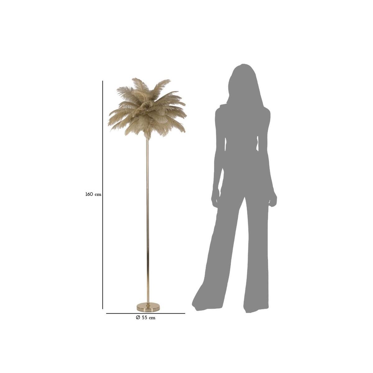 Lampada da terra palm cammello