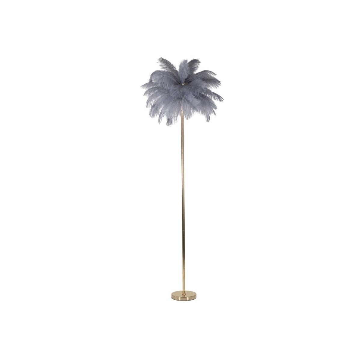 Lampada terra palm grigia