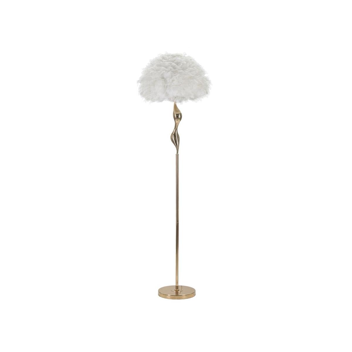 Lampada da terra slim bianca