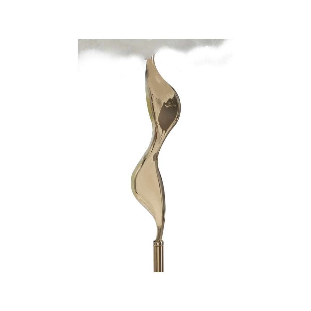 Lampada da terra slim bianca