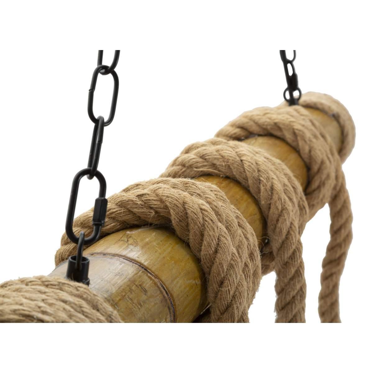 Lampadario bamboo rope 80 x 15 x 120 cm