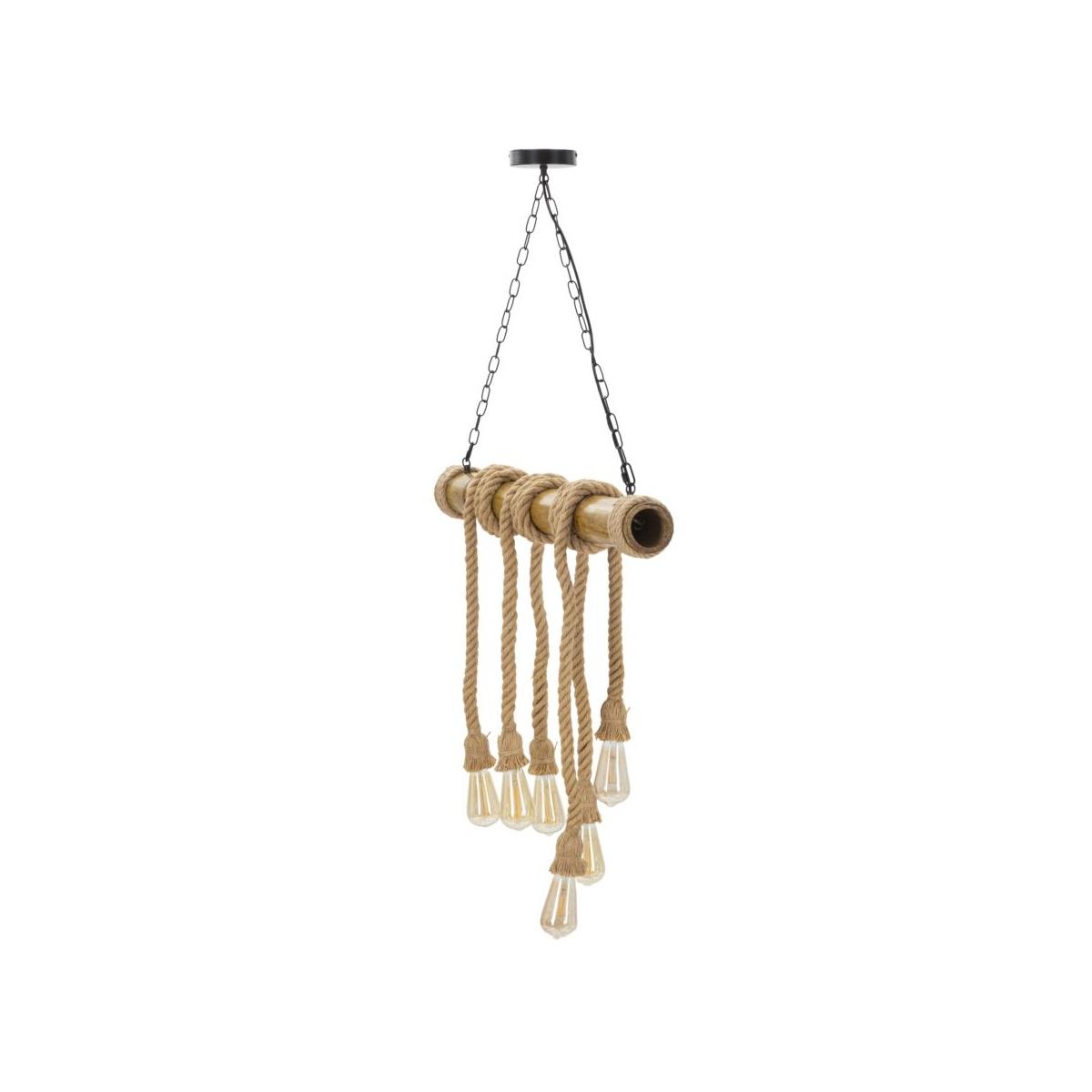 Lampadario bamboo rope 80 x 15 x 120 cm