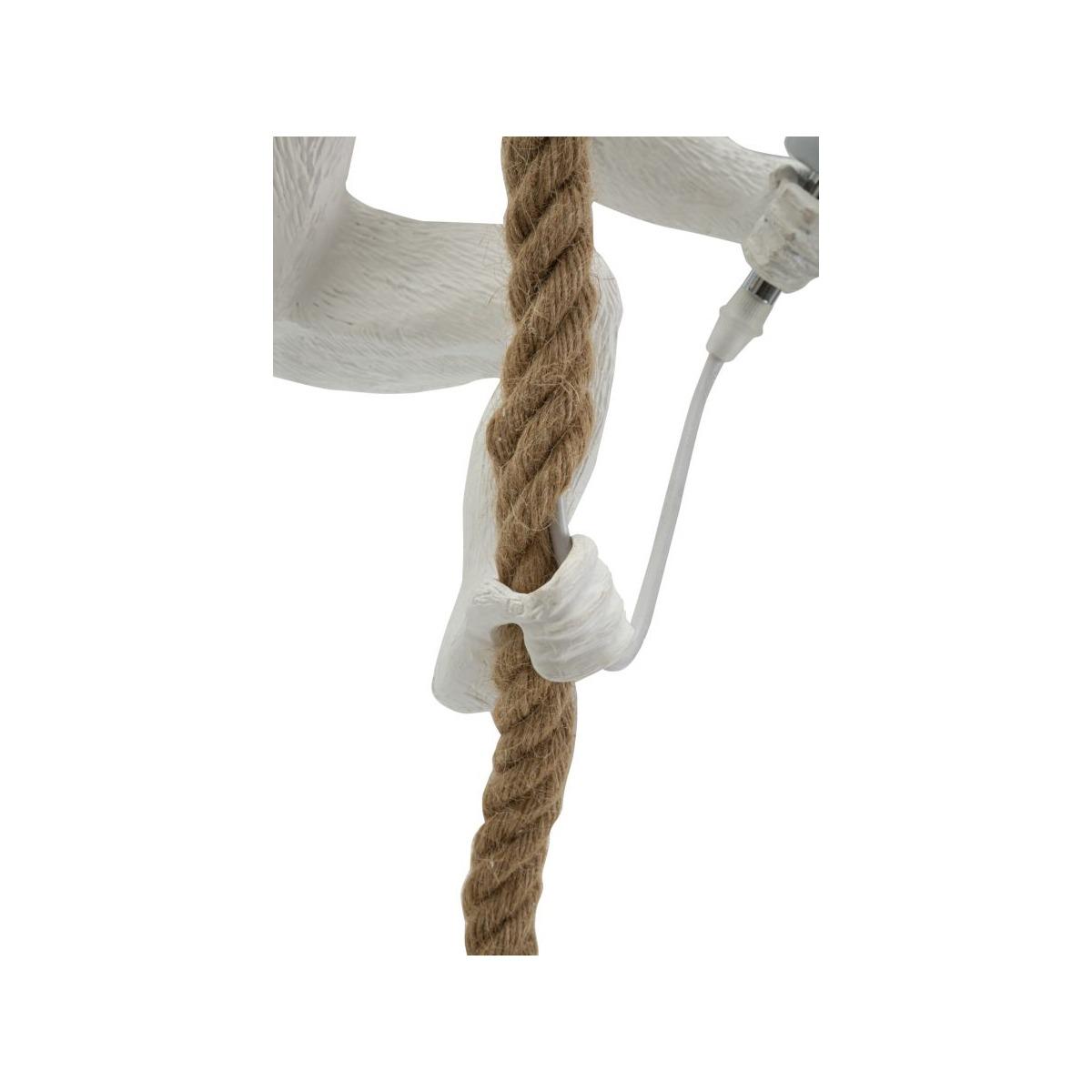 Lampadario monkey bianco 27 x 32 x 145 cm