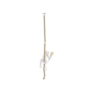 Lampadario monkey bianco 27 x 32 x 145 cm
