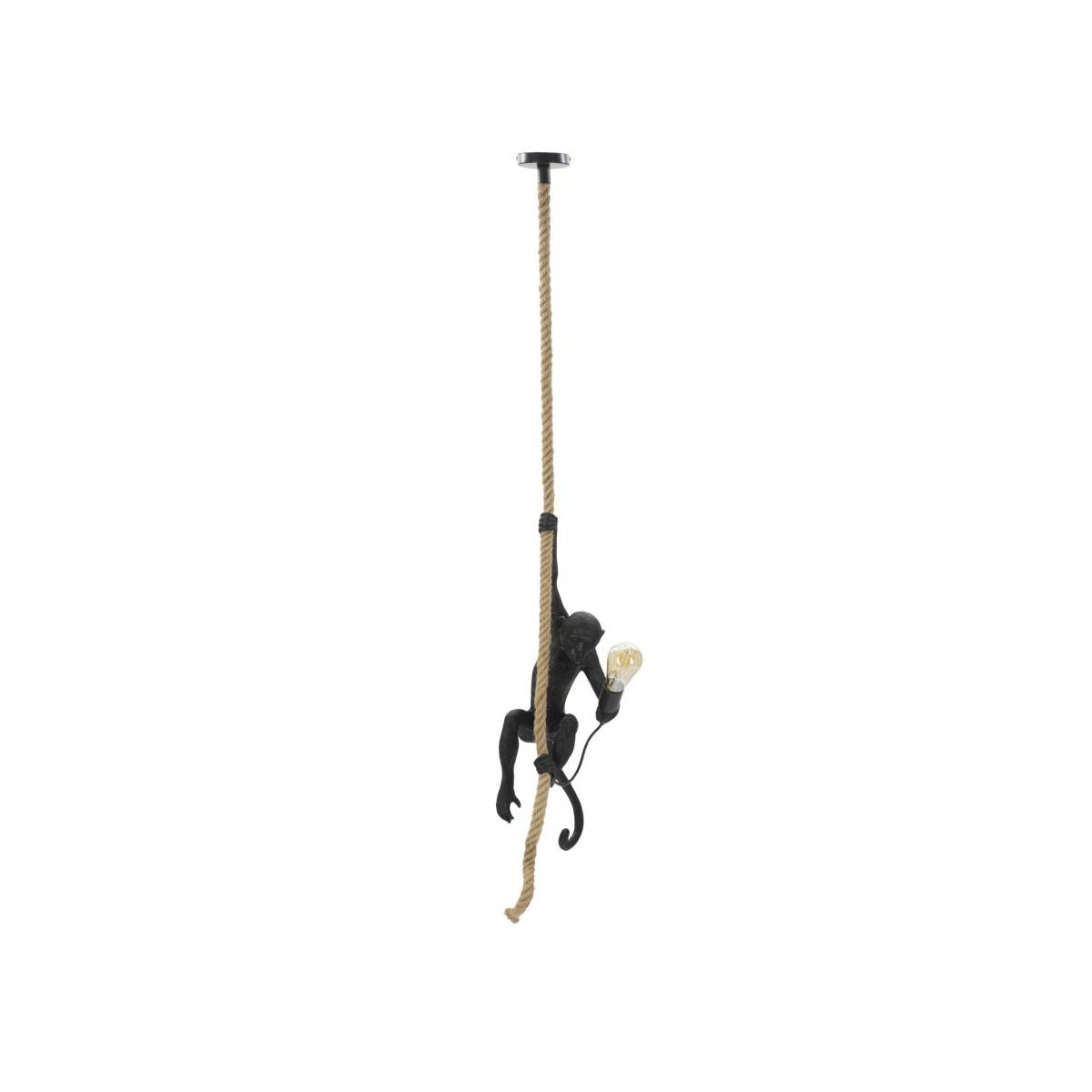 Lampadario monkey nero 27 x 32 x 145 cm
